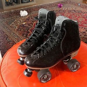 Women’s Black Stardust Suregrip Glitter Skates